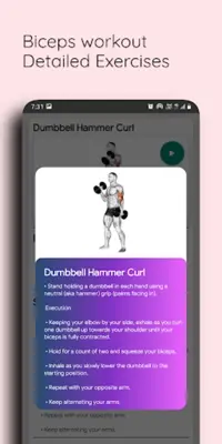 Triceps Workout Arm Workout android App screenshot 9