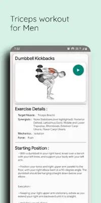 Triceps Workout Arm Workout android App screenshot 8